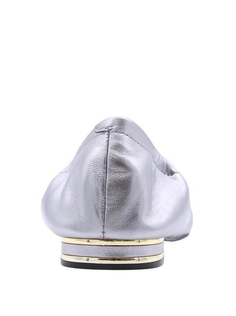 MICKLE Ballerine in pelle pewter - Scarpe Donna