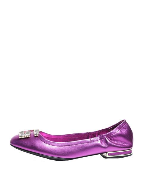 MICKLE Ballerine in pelle fuxia - Scarpe Donna