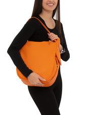 LESAC TRIO Zaino sacca in pelle martellata arancione - Borse Donna - 4