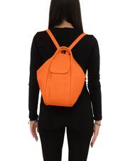 LESAC TRIO Zaino sacca in pelle martellata arancione - Borse Donna - 5