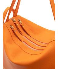 LESAC TRIO Zaino sacca in pelle martellata arancione - Borse Donna - 7