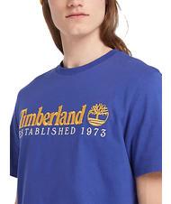 TIMBERLAND ESTABILISHED 1973 T-shirt in cotone clematis blue wb - T-shirt Uomo - 3