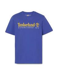 TIMBERLAND ESTABILISHED 1973 T-shirt in cotone clematis blue wb - T-shirt Uomo - 4