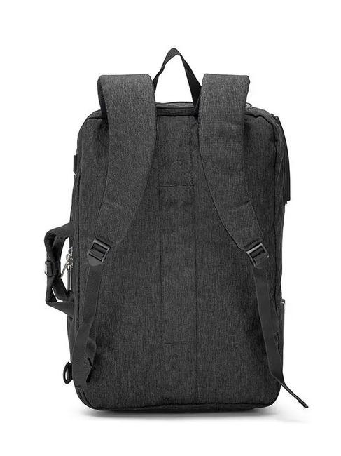 MILLENNIUM Cartella zaino 3 zip, porta pc 15.6" Nero - Cartelle Lavoro