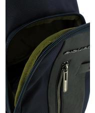 PIQUADRO BRIEF 2 Zaino Monospalla blu - Zaini da lavoro porta PC - 4