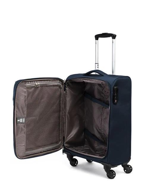 ECO-MOOD Set 3 trolley: cabin + medio e grande espandibili blu notte - Set Trolley