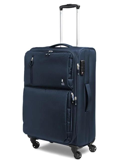 ECO-MOOD Set 3 trolley: cabin + medio e grande espandibili blu notte - Set Trolley