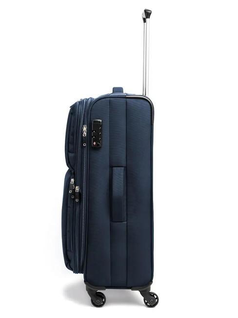 ECO-MOOD Set 3 trolley: cabin + medio e grande espandibili blu notte - Set Trolley