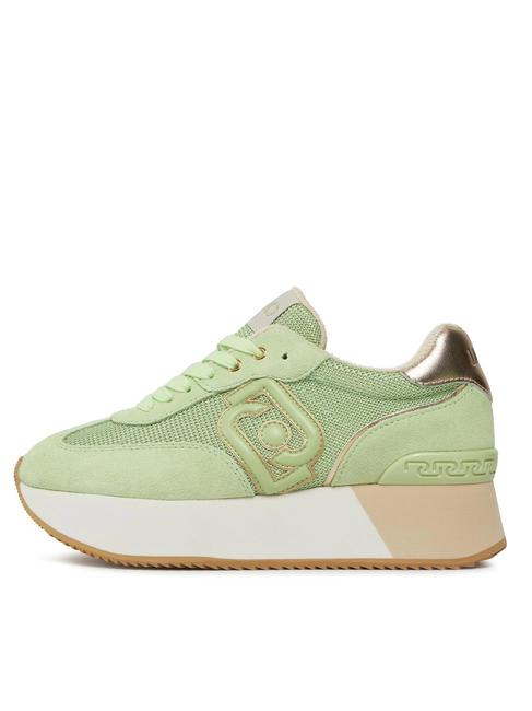 DREAMY 02 Sneakers platform light green/light gold - Scarpe Donna