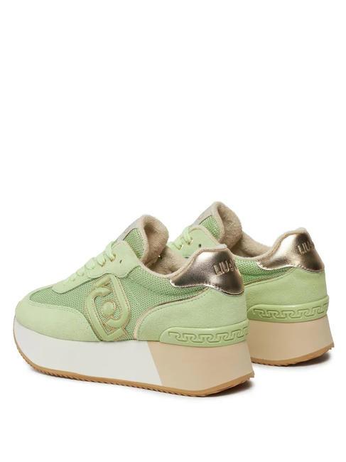 DREAMY 02 Sneakers platform light green/light gold - Scarpe Donna