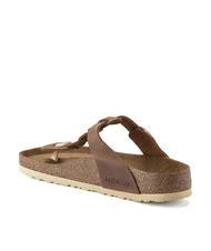 BIRKENSTOCK GIZEH Ciabatta infradito in pelle cognac - Scarpe Unisex - 5