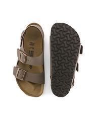 BIRKENSTOCK MILANO Ciabatta sandalo Birko-Flor mocca - Scarpe Unisex - 7
