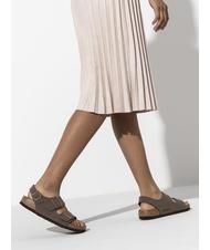 BIRKENSTOCK MILANO Ciabatta sandalo Birko-Flor mocca - Scarpe Unisex - 9