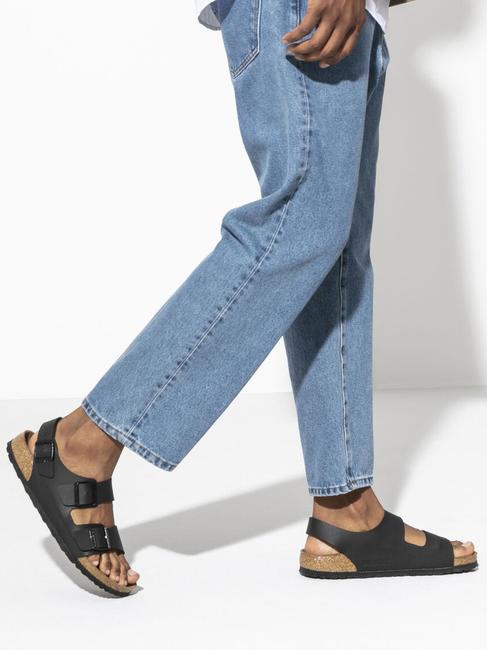 MILANO Sandalo ciabatta Birko-Flor black - Scarpe Unisex