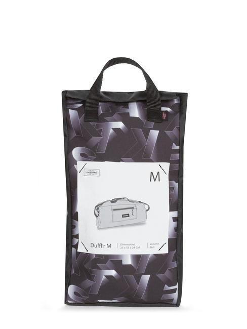 DUFFL'R M Borsone da viaggio con tracolla blocktype black - Borsoni