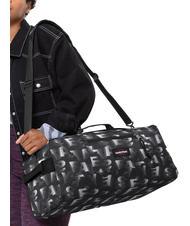 EASTPAK DUFFL'R M Borsone da viaggio con tracolla blocktype black - Borsoni - 7