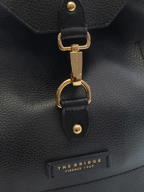 CORE SOFT Zaino in pelle Nero Oro - Borse Donna