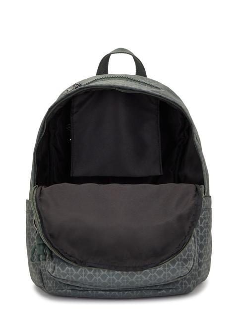 DELIA M Zaino sign green embosse - Borse Donna