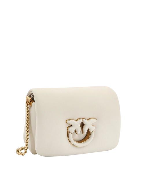 LOVE CLICK PUFF Borsa mini in pelle a tracolla bianco + bianco-block color - Borse Donna