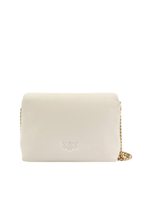LOVE CLICK PUFF Borsa mini in pelle a tracolla bianco + bianco-block color - Borse Donna