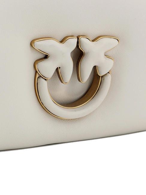 LOVE CLICK PUFF Borsa mini in pelle a tracolla bianco + bianco-block color - Borse Donna