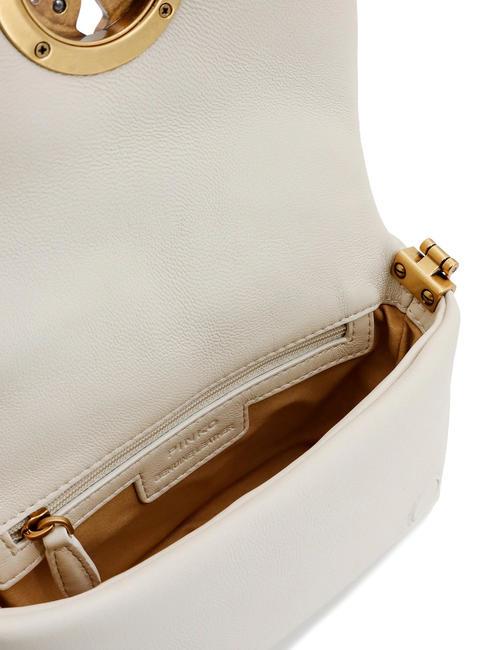 LOVE CLICK PUFF Borsa mini in pelle a tracolla bianco + bianco-block color - Borse Donna