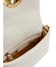 PINKO LOVE CLICK PUFF Borsa mini in pelle a tracolla bianco + bianco-block color - Borse Donna - 5