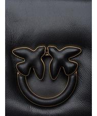 PINKO LOVE CLICK PUFF Borsa mini in pelle a tracolla nero limousine block color - Borse Donna - 4