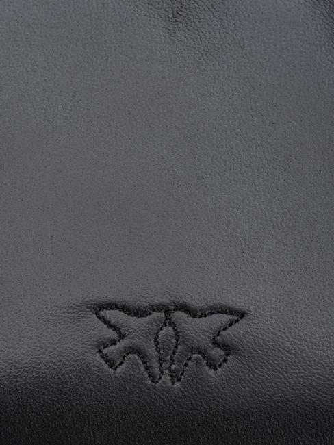 LOVE CLICK PUFF Borsa mini in pelle a tracolla nero limousine block color - Borse Donna