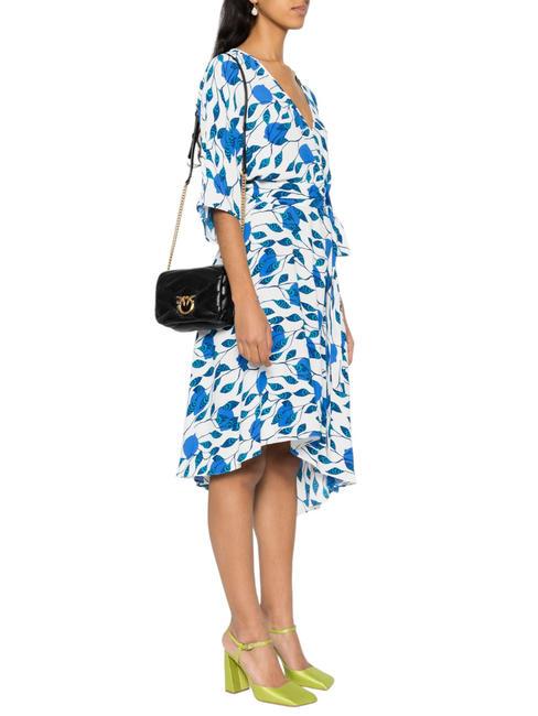 LOVE CLICK PUFF Borsa mini in pelle trapuntata nero-antique gold - Borse Donna