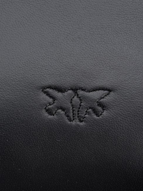 LOVE CLICK PUFF CLASSIC Borsa a tracolla in pelle nero limousine block color - Borse Donna