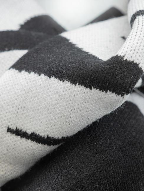 ZAMIG Sciarpa maxi logo black/blk - Sciarpe