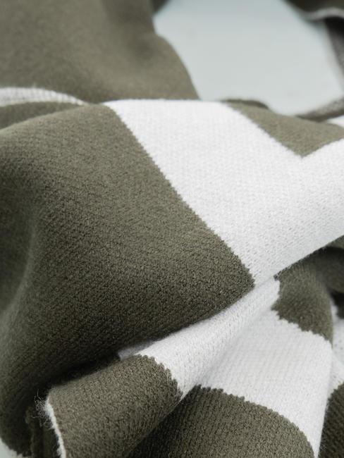 ZAMIG Sciarpa maxi logo green mil. - Sciarpe