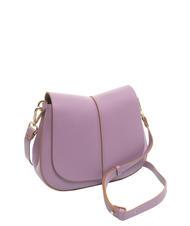 GIANNI CHIARINI HELENA ROUND Borsa in pelle con doppia tracolla argyle purple - Borse Donna - 3