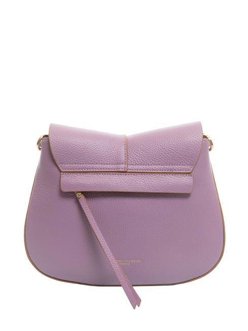 HELENA ROUND Borsa in pelle con doppia tracolla argyle purple - Borse Donna