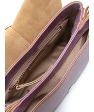 GIANNI CHIARINI HELENA ROUND Borsa in pelle con doppia tracolla argyle purple - Borse Donna - 6