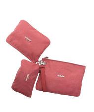KIPLING IAKA L WRISTLET Trio pochette con polsierina glitter carmine - Borse Donna - 2