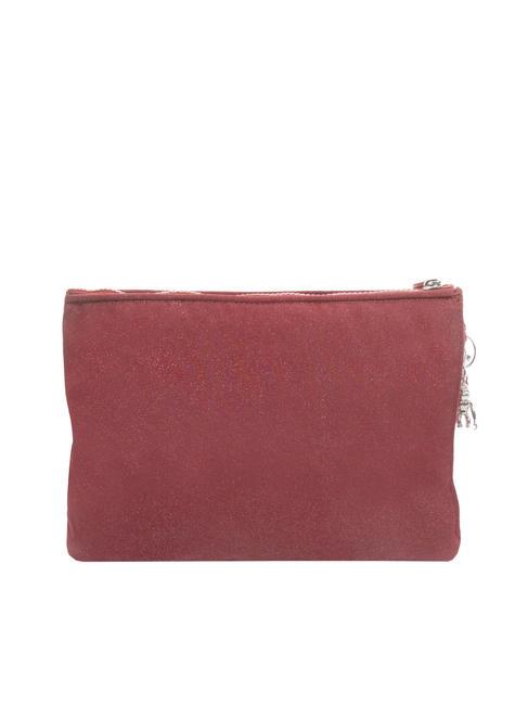 IAKA L WRISTLET Trio pochette con polsierina glitter carmine - Borse Donna