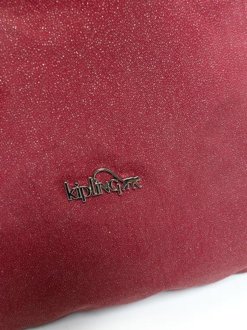 IAKA L WRISTLET Trio pochette con polsierina glitter carmine - Borse Donna