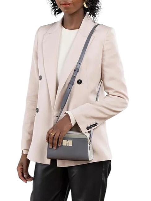 1927 Mini bag in pelle soil/marmo c/perla e - Borse Donna