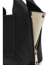 FURLA GILDA Borsamini in pelle con tracolla nero+marmo c - Borse Donna - 4