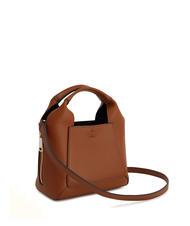 FURLA GILDA Borsamini in pelle con tracolla cognac/nero - Borse Donna - 2