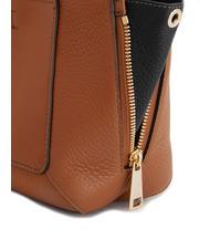 FURLA GILDA Borsamini in pelle con tracolla cognac/nero - Borse Donna - 3