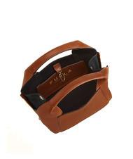 FURLA GILDA Borsamini in pelle con tracolla cognac/nero - Borse Donna - 4