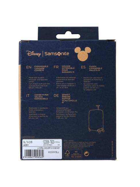 GLOBAL TA Cover per trolley misura media mickey/minnie blue - Accessori Viaggio