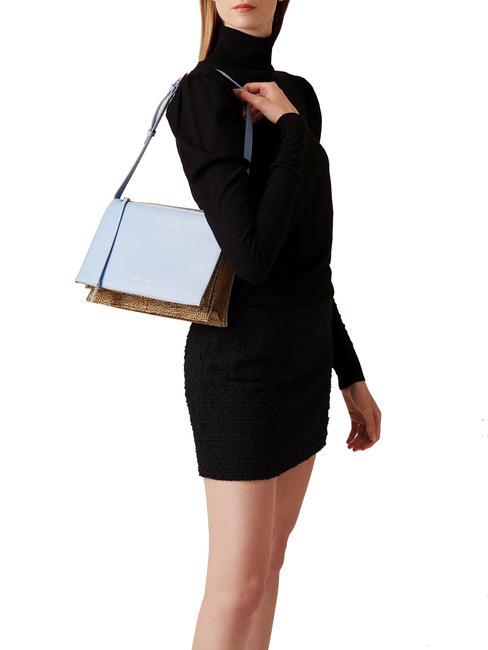 LIVRE  Borsa a tracolla, in pelle topazio/op naturale - Borse Donna