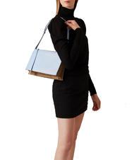 BORBONESE LIVRE  Borsa a tracolla, in pelle topazio/op naturale - Borse Donna - 5