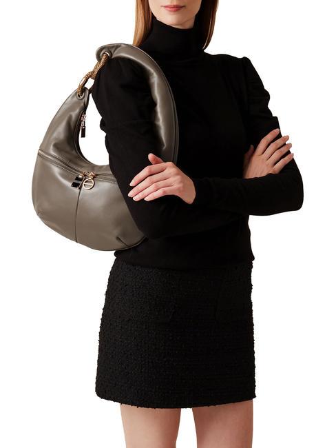 INFINITE Sacca a spalla, in pelle clay grey/op - Borse Donna