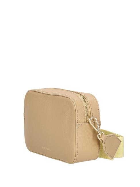 TEBE Borsa a tracolla in pelle martellata fresh beige - Borse Donna