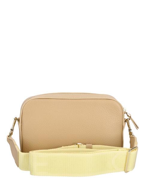 TEBE Borsa a tracolla in pelle martellata fresh beige - Borse Donna